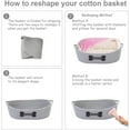 thumbnail image 4 of Dog Toy Baskets pet Toy Basket Storage in Small Shallow Stuff bin - Perfect for Collect Puppy Toys, cat Toy, Grooming Stuff, Diapers, Bed, for Bathroom, Playroom, Closet, Home - Gray, 4 of 7