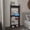 Black, variant on Space Saving Ladder Bookcase with Drawer, 5 Open Shelves, , Dark Walnut Finish