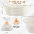 thumbnail image 6 of Portable Rope Baskets Small Woven Basket with Gift Bags Baby Toy Basket with Handles Soft Woven Basket for Storage, 6 of 10