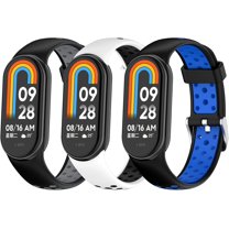 Tianle Comfortable Sport Wrist Straps for Xiaomi Mi Band 9/Mi Band 9 NFC/Mi Band 8/Mi Band 8 NFC Watch Colorful Bands Adjustable Replacement Wristband for Xiaomi Mi Band 9 Bracelet Strap Band