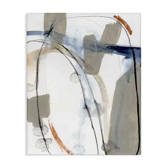 Stupell Industries Modern Sabine Inspired Abstract Design Expressive Organic Shapes Canvas Art, 16 x 20, by Victoria Barnes