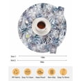 thumbnail image 6 of 13 Inch Round Placemats Set of 4, Palm Leaves Non Slip Heat Insulation PP Table Mats, Spring Tropical Leaf Botanical Vintage Blue Washable Place Mats for Kitchen Dining Party Table Decor, 6 of 7