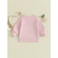 thumbnail image 4 of Liacowi Baby Boys Girls Halloween Outfits 3 6 12 18 24 Months Infant Autumn Winter Sweatshirts Long Sleeve Round Neck Letter Print Pullovers Infant Fall Loose Fit Tops, 4 of 8
