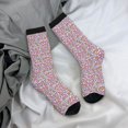 thumbnail image 5 of Daiia love heart Print Crew Socks – Soft Breathable Long Socks for Men & Women, Moisture-Wicking & Comfortable Daily Wear Socks, One-Size Fits Most (US 5-11), 5 of 6