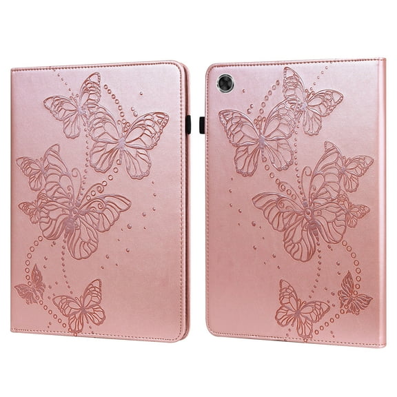 Allytech Lenovo Tab M8 3rd Gen Case TB-8505F/8505X 2023 Released, Slim Fit Butterfly Embossed Kickstand Shockproof Protective Tablet Case for Lenovo Tab M8/M8 Smart/M8 HD LTE 8 Inch Tablet - Pink