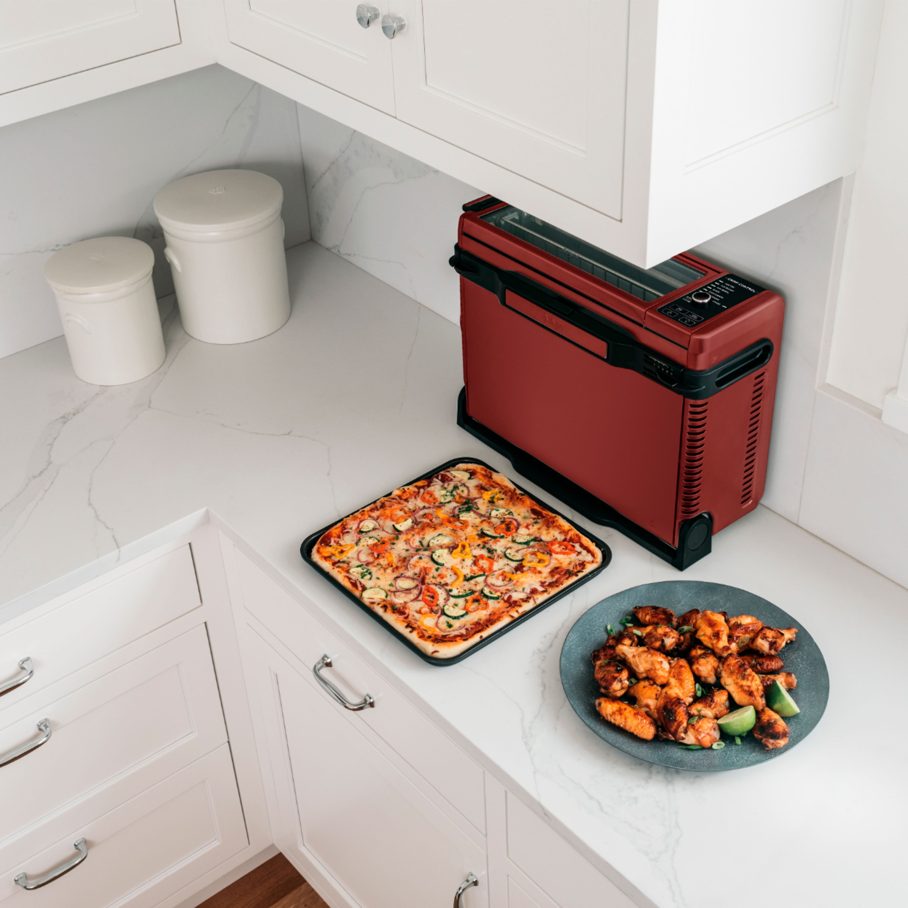 Restored Ninja SP101 Foodi 8in1 Digital Air Fry, Large Toaster Oven Keep  Warm Black (Refurbished) 