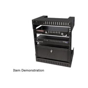 8u Open Frame Wall Mount Equipment Rack 12in Deep