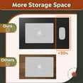 thumbnail image 4 of C-Shaped End Table, Small Side Tables for Sofa, Wide Couch Table That Slide Under, Laptop Snack Table for Living Room, Bedroom, Home Office, 4 of 6