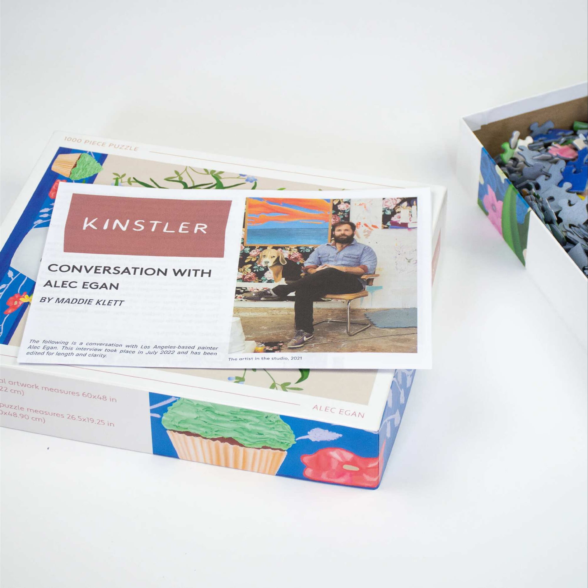Kinstler: Bouquet with Cupcake (Dessert) 1000 Piece Jigsaw Puzzle for Adults