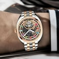 thumbnail image 2 of AESOP Flying Tourbillon Skeleton Mechanical Hand Wind Wrist Watch Men Sapphire Crystal Diamond Business Double-sided Hollow Waterproof Clock Man Luminous Steel Leather Wristwatch, 2 of 5