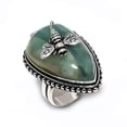 thumbnail image 2 of Natural Aquamarine Gemstone Handmade 925 Steling Silver Jewelry Ring Size 9, 2 of 2