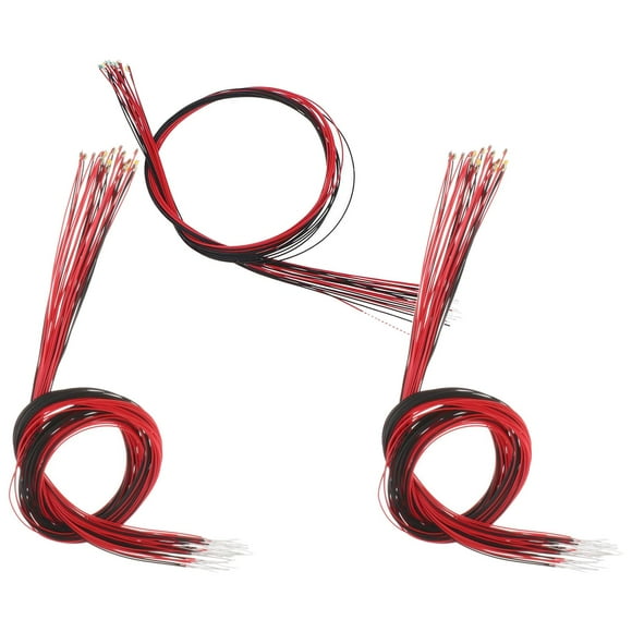 60 uds. Cables de conductores Micro LED presoldados para luz de tren HO N 3V hechos