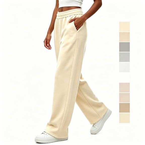 Yotami Baggy Sweatpants for Women Elastic High Waisted Athletic Pants with Pockets Comfy Workout Pants for Fall, Winter, Running, Outdoor