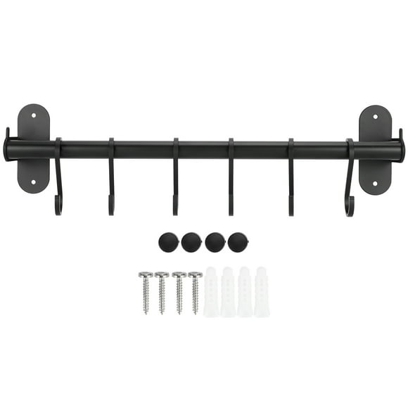 Colgador de pared para tapas de ollas - 6 ganchos, 40 cm