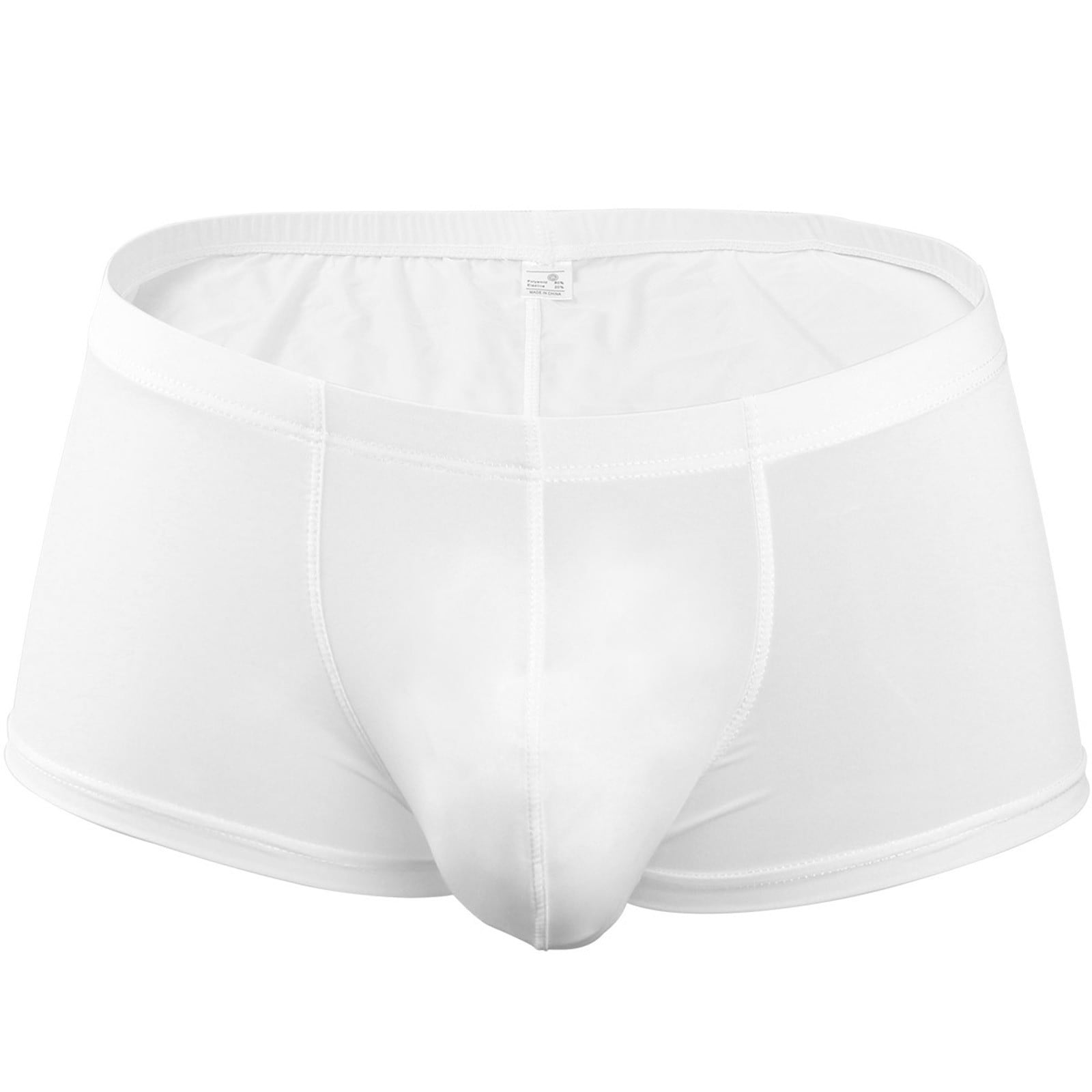 Eashery Underwear For Men Pack Men Pants Casual Mens Stretch Boxer Briefs  Soft Cotton Underwear White L 