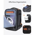 thumbnail image 4 of WANDF Travel Backpack 13 Pockets Carry On Personal Item Bag 18x14x8 for Spirit Airlines, 30L Waterproof Laptop Backpack Weekender Bag for Men Women, Daypack for Business Travel Gym,Light Grey, 4 of 11