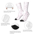 thumbnail image 4 of Wukai Chaussettes Mi-Mollet pour Sensibilisation au Cancer du Sein (4) Couleur Contrastée, Chaussettes Adultes Design Impression 3D, Chaussettes de Sport Haute Élasticité Respirantes, Adaptées pour Quotidien, Unisexe, 4 of 6