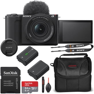 Sony a6100 4K Mirrorless Camera with 16-50mm Lens, 2 Batteries