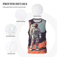 thumbnail image 3 of Sikiie Astronaut With American Flag Basketball Jersey Reversible Men's Mesh Athletic Sports Shirts Training Practice S-4XLXX-Large, 3 of 6