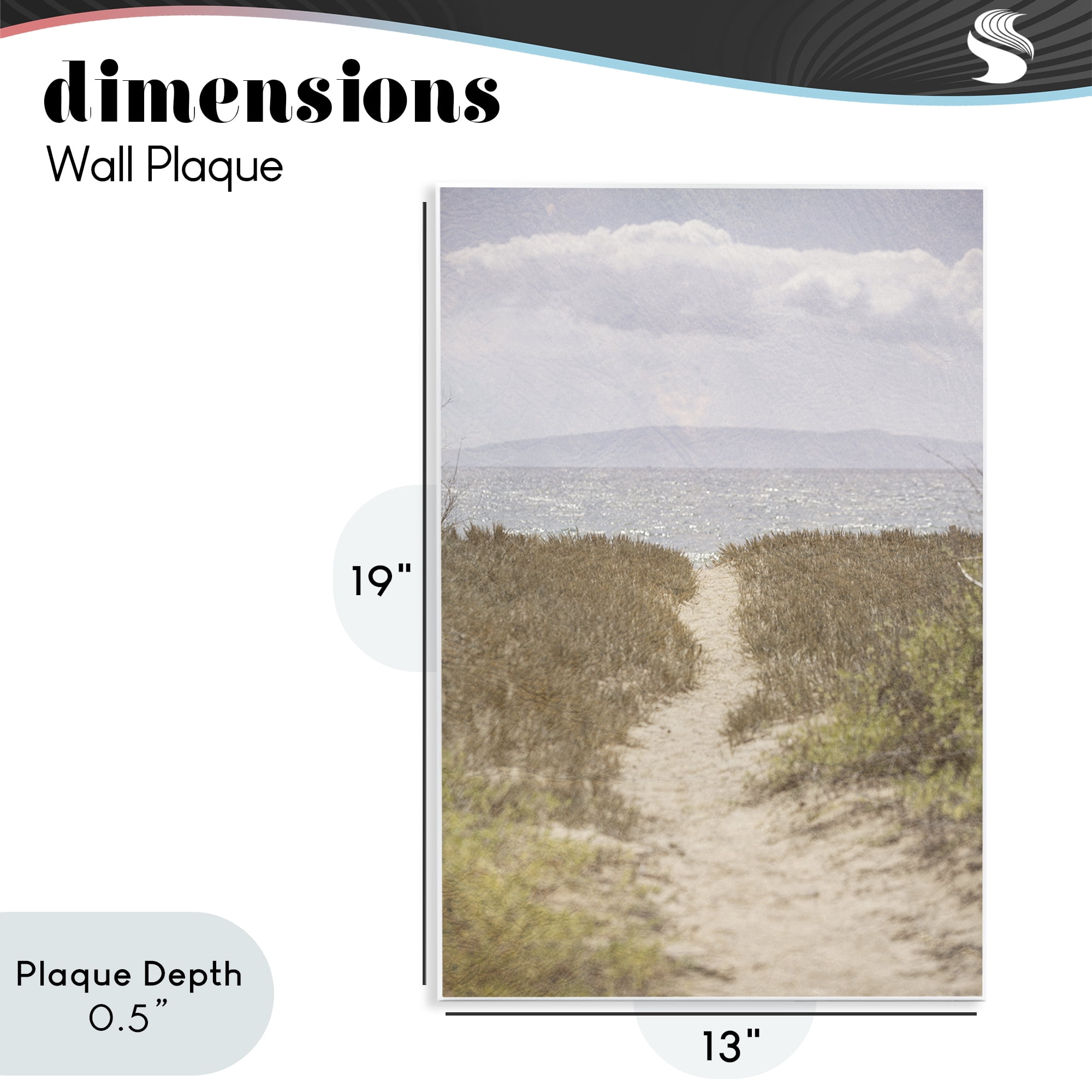 Stupell Industries Path to Misty Ocean Wall Plaque Art, design by Aaron Matheson