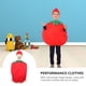 thumbnail image 2 of 1 conjunto de disfraces de tomate para actuación, ropa y sombrero de tela (130-140 cm), 2 of 5