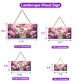 thumbnail image 5 of Hello Valentine’s Day Bull Terrier Flower Crown Romantic Pink Floral Landscape Wood Sign Bully Dog Lovers Gifts Idea Hanging Wall Home Decor - 00031, 5 of 5