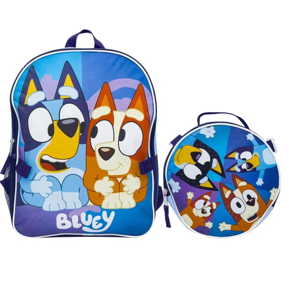 Fast Forward Bluey & Friends Backpack And Detachable Lunch Kit - 15" , 94004