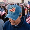 thumbnail image 2 of USA 250th Anniversary Hat 1776–2026 Patriotic Embroidered Flag Map Baseball Cap Unisex, 2 of 7