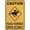 Warning Sign 2, variant on Street Sign Caution Radiation Area Authorised Personnel Only Sign 8"x12" Safety Restriction Alert Attention Caution Warning Notice Aluminum Metal Tin, Radiation Zone Marker