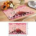 thumbnail image 6 of Pink Mountains Placemats Set of 8 Modern Aesthetic Cherry Blossoms Cranes Place Mats Indoor Wipeable Table Mats Washable Cloth Dining Table Placemats for Kitchen Holiday Party Home Decor 13x19 Inch, 6 of 9