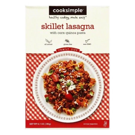 Cooksimple Skillet Lasagna Mix With Brown Rice Pasta, 6.7 OZ by Cooksimple