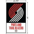 thumbnail image 3 of NBA Portland Trail Blazers - Logo 21 Wall Poster, 22.375" x 34", 3 of 5