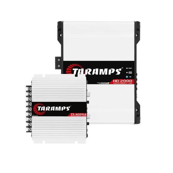 Taramps HD 2000 1 Ohm Class D Monoblock Car Audio Amplifier 2000 watts RMS   Taramps TS 400x4 2 Ohms Class D Multichannel Car Audio 400W RMS - 4 Channels