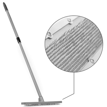 Ergonomic Vacuum Cleaner - Quality Line Universal Carpet Rake | Effective & Safe Pet Hair Removal | User-Friendly Rug & Carpet Cleaner | Ergonomic & Unique Design | Features a 4 Ft Extendable Pole