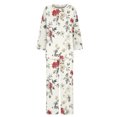 thumbnail image 5 of SnZhen Two Piece Sets for Women Women's Casual Printed Long Sleeved Round Neck Top With Pants Set, 5 of 5
