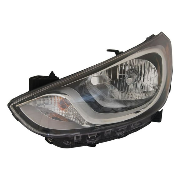 Replacement TYC 20-12694-00-9 Driver Side Headlight for 12-14 Hyundai Accent Fits 2012 Hyundai Accent
