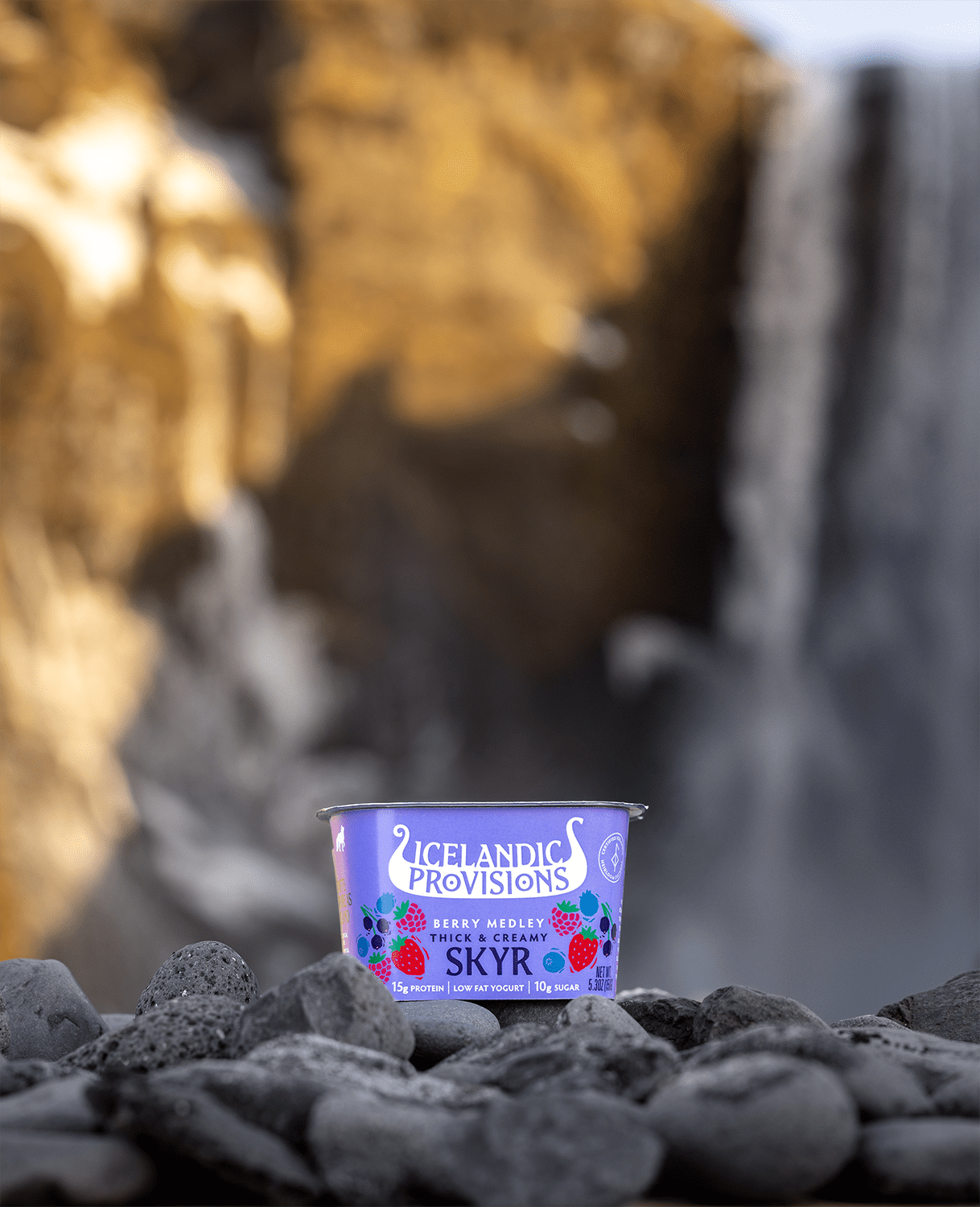 Icelandic Provisions Skyr, Berry Medley, 5.3 Ounce Plastic Cup