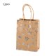 thumbnail image 2 of Bolsa de tela con diseño de copo de nieve navideño | Bolsa de regalo de papel kraft con base plana para fiestas | Empaque para regalos pequeños, dulces y presentes, 2 of 6