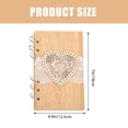 thumbnail image 2 of Wedding Guest Book Wooden Sign In Book Wedding Message Notebook Bridal Shower Gift, 2 of 8