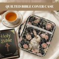 thumbnail image 7 of FOR U DESIGNS Rabbit Peony Pattern Bible Cover for Women Large Capacity Carrying Organizer Bag Quilted Bible Holder Case Bible Bag Christian Bible Accessories, 7 of 7