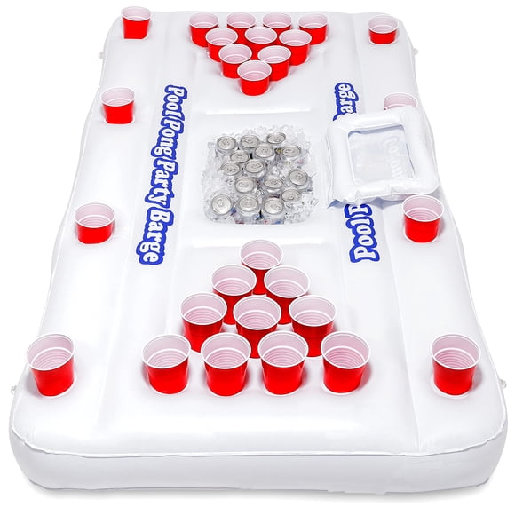Mesa flotante de beer pong, barcaza GoPong original para fiestas en la piscina