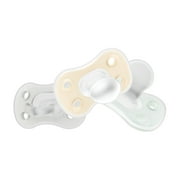Dr. Browns Advantage One-Piece Silicone Baby Pacifier, Fully Symmetrical, Neutral, 0-6M, 3 Pack