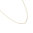 thumbnail image 2 of Cadena Collar Figaro Ametrinaa CS10K0066 3x1 Bitono 1.5mm 50cm Oro Italiano Sólido 10k Unisex, 2 of 5