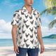 thumbnail image 3 of Balery Funny Chicken Camisas hawaianas de manga corta para hombre, camisas playeras de corte holgado, camisas de vacaciones con botones,Medium, 3 of 7