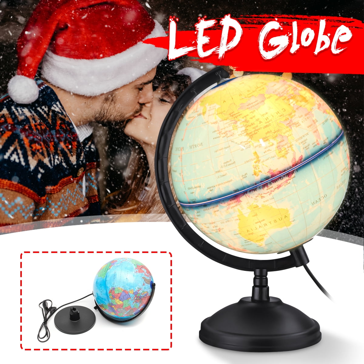 25 Cm 9 8 Inch Plastic Pvc World Globe Lamp Rotating Inch Plastic Pvc World Globe Lamp