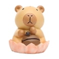 thumbnail image 2 of Mini figura de capibara decoración de mesa colección de estatuas de resina figura de capibara Estilo A, 2 of 7