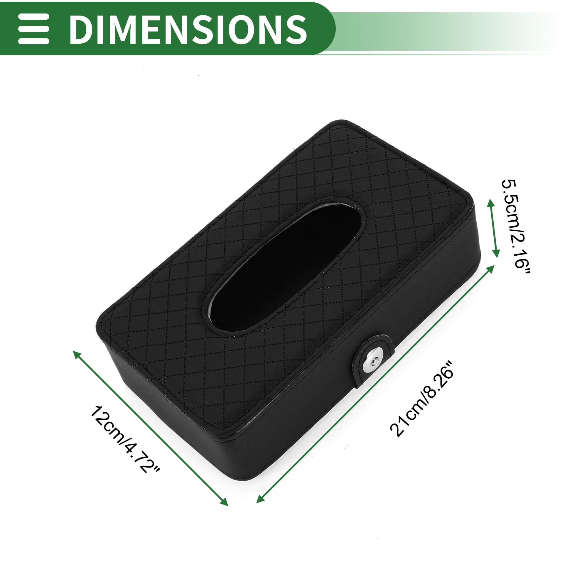 Unique Bargains Universal Car Tissue Holder Napkin Holder Tissues Box Cover
