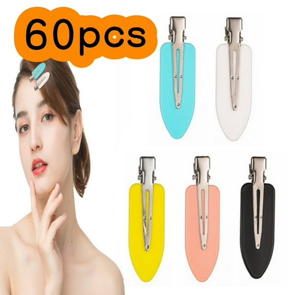 No Bend Hair Clips No Crease Hair Clips Duck Bill Clips Hair Clips for Makeup 60 Pcs