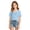 Light Blue-c, variant on LRen Girls Off The Shoulder Tops Kids,Girls Short Sleeve Casual Loose T Shirt Preppy Cute Y2k Summer Off The Shoulder Graphic Tee for Girls