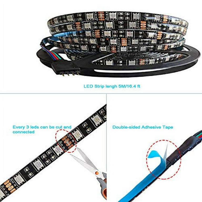 Flexible LED Strip-12vDC, Waterproof, Black PCB- with Connector